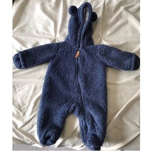 Carters fuzzy fleece jumpsuit